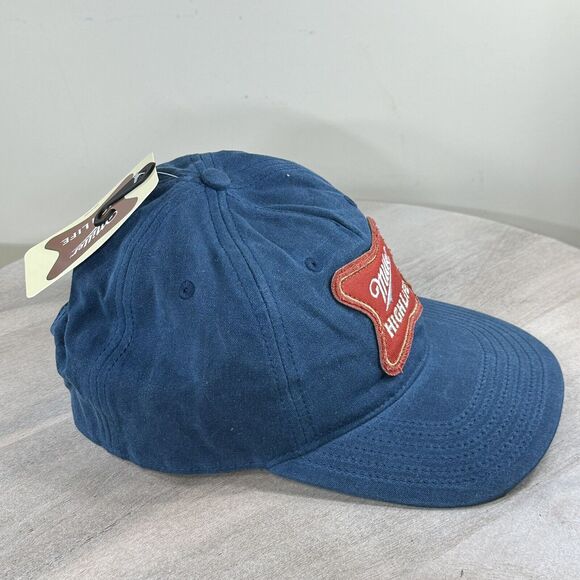 Miller High Life Beer Cap Mad Engine Hat Trucker Snapback Blue Red Patch Logo - Picture 8 of 13
